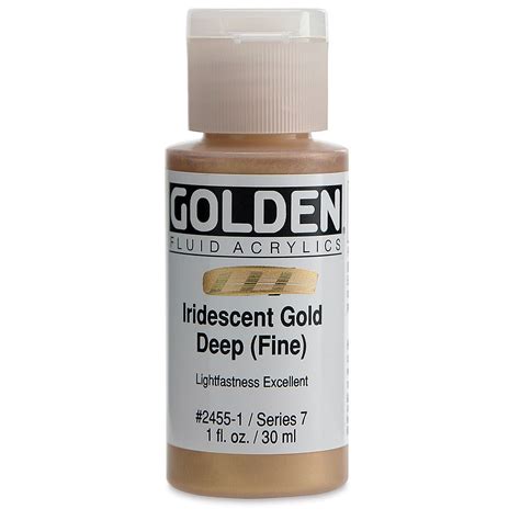 Golden Fluid Akrilik Boya Ml Seri Iridescent Gold Deep Fine Sat N