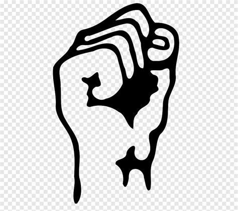 Raised Fist White Hand Png PNGEgg