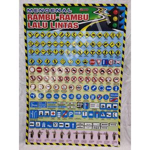 Jual Poster Rambu Rambu Lalu Lintas READY STOCK Kembar Kota