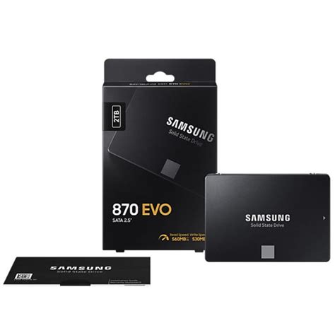 Ssd Samsung 870 Evo 2tb 2 5 Sata3 Mz 77e2t0b Eu