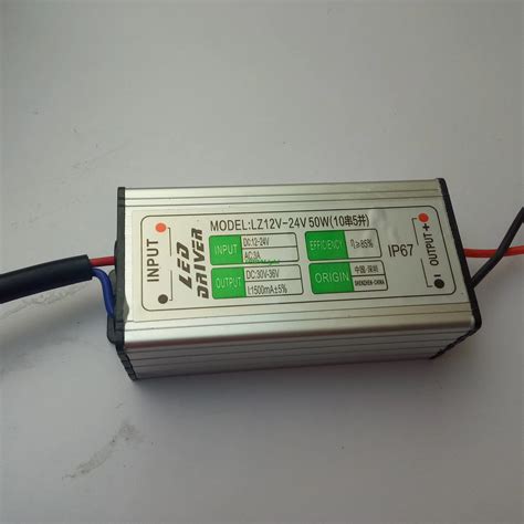 50w Led Driver 12v 1500ma 10 Series 5 Parallel Waterproof IP65 DC 12