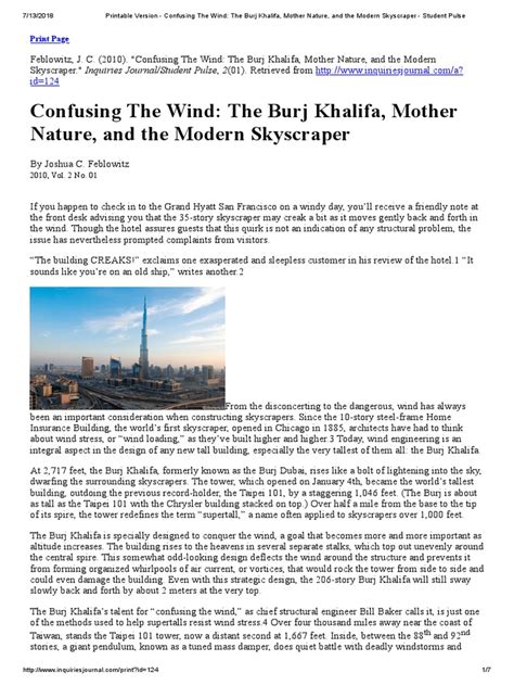 Printable Version - Confusing The Wind - The Burj Khalifa, Mother ...