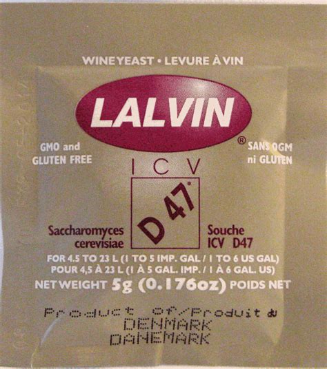 Винные дрожжи Lalvin ICV D-47 (10 г) - купить