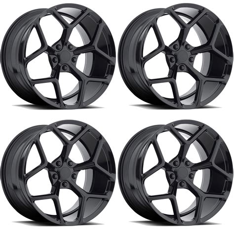16 24 Camaro M228 Z28 Style 20x10 And 20x11 Wheel Set Gloss Black