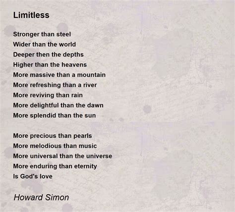 Limitless Limitless Poem By Howard The Motivational Poet Simon