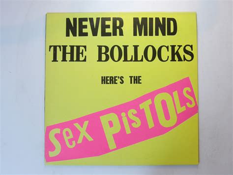 Sex Pistols Never Mind The Bollocks 1985 UK EX LP BELSEN MISPRINT