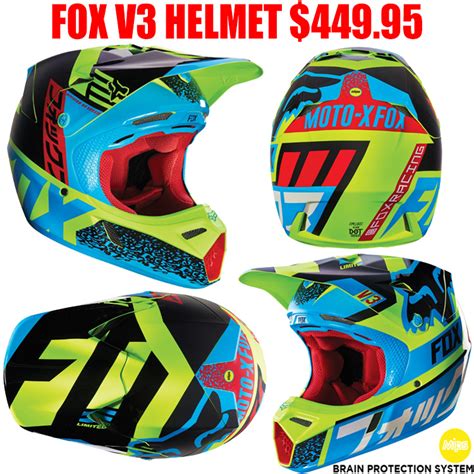 Fox Racing V3 Divizion Helmet Pro Style Mx