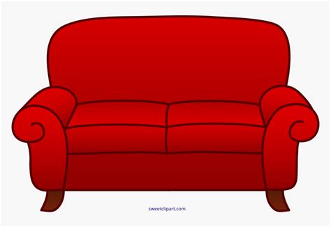 Sofa Red Clipart Sweet Clip Art Png Transpa Kindpng