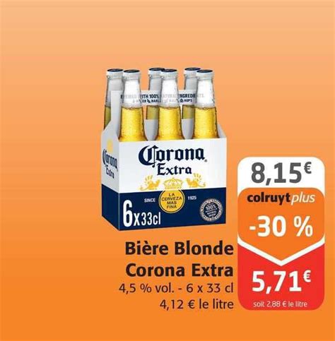 Promo Bi Re Blonde Corona Extra Chez Colruyt Icatalogue Fr