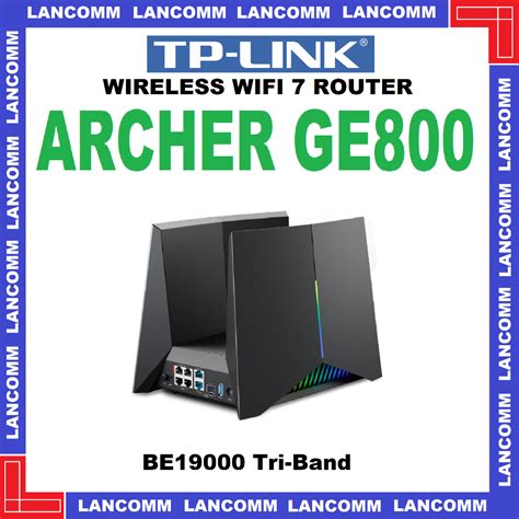 TP-LINK Archer GE800 BE19000 Tri-Band Wi-Fi 7 Gaming Router | Shopee ...