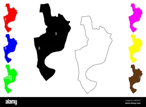 Chittagong City People S Republic Of Bangladesh Map Vector