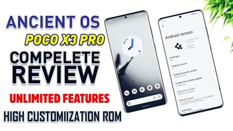 Ancient OS 6 2 Official Android 12 Poco X3 Pro Best Customization