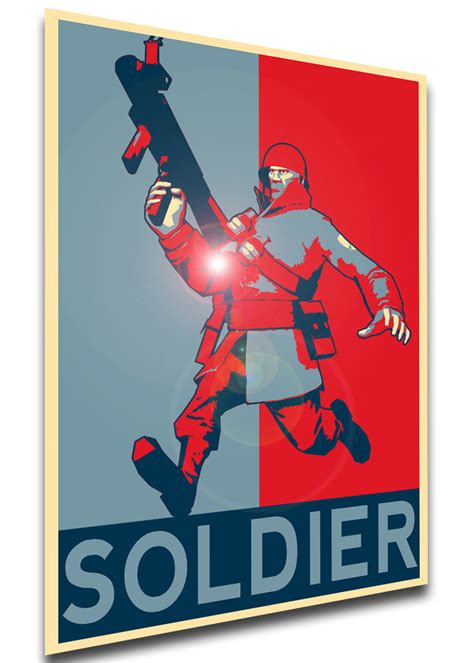 Poster Propaganda Team Fortress 2 Soldier Propaganda World