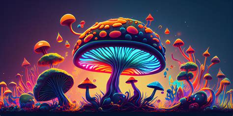 Magic Mushrooms Over Sacred Geometry Psychedelic Vector Image Hot Sex