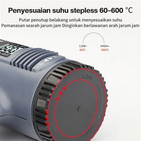 Jual S OO Reaim Heat Gun HGA Air Mesin Pemanas Pistol Angin Panas Hot Gun Hot Air Gun Heat