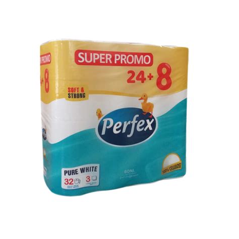 ТОАЛЕТНА ХАРТИЯ ПЕРФЕКС 32 БР. - Velvet.bg