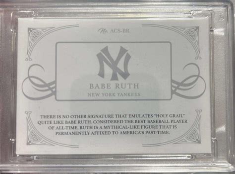 Babe Ruth Autograph Custom Cut Signature Card 1 Of 1 PSA JSA Cert Holy Grail EBay