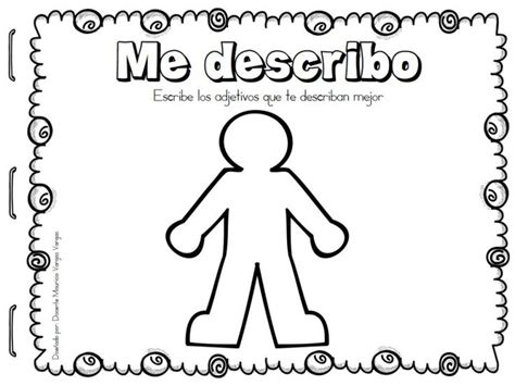 A Black And White Poster With The Words Me Describo