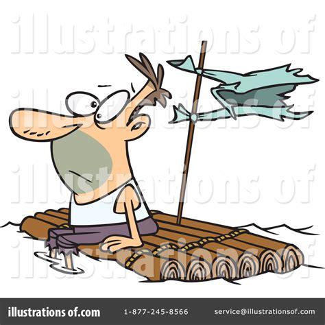 Raft Clipart #433287 - Illustration by toonaday