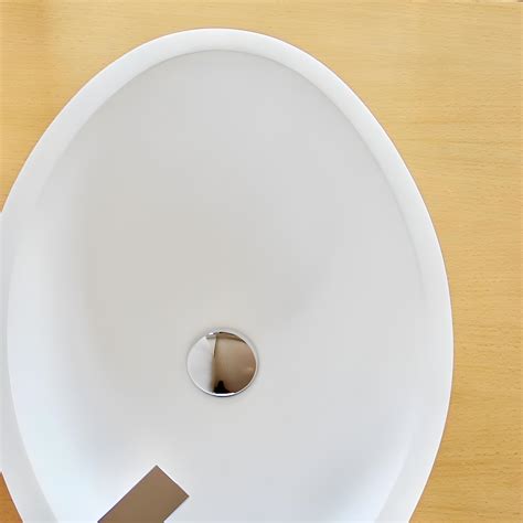 Lavabo Sobre Encimera Oval Solid Surface ELLIO