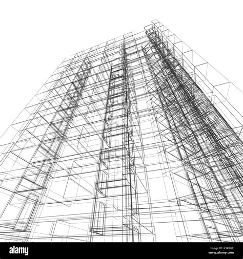 Abstract Architecture 3d Stock Photo Alamy