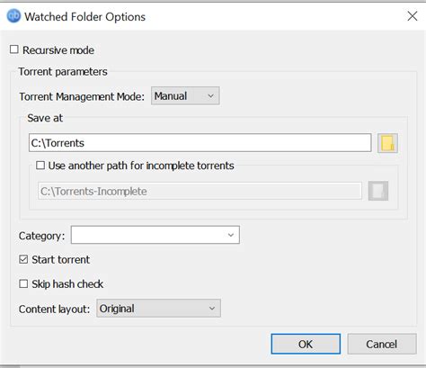Use another path for incomplete torrents doesn't enable · Issue #17793 ...