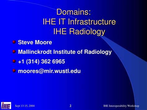 PPT - Integrating the Healthcare Enterprise PowerPoint Presentation