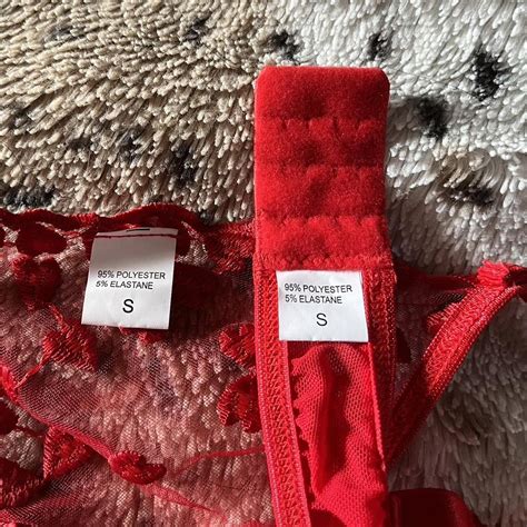 Red Valentines Lingerie Set Gorgeous Set In Depop