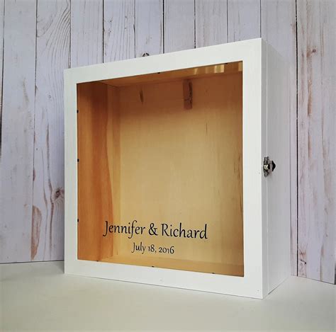 Large Extra Deep Wooden Personalized Shadow Box Frame Glass Etsy