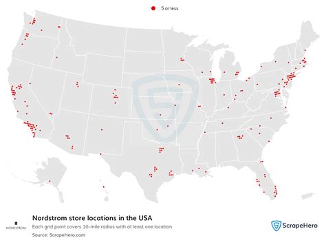 Number Of Nordstrom Locations In The Usa In 2025 Scrapehero