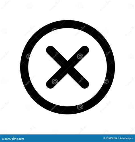 close icon stock vector illustration  disagree basic