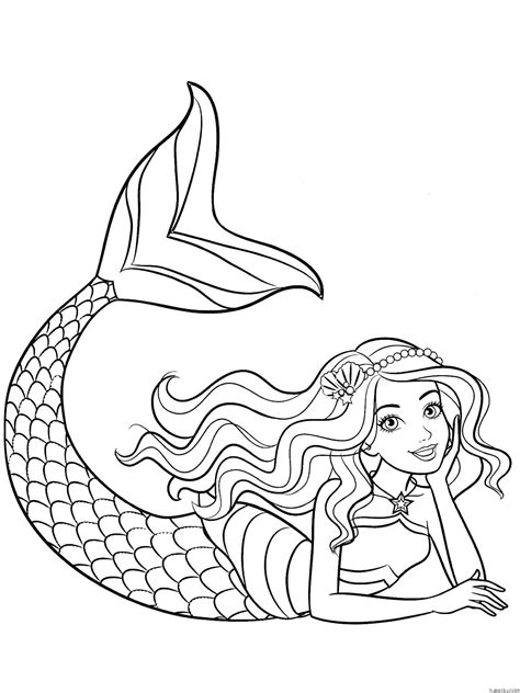 barbie mermaid coloring pages 2