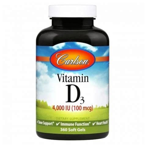 Carlson Vitamin D Iu Softgels