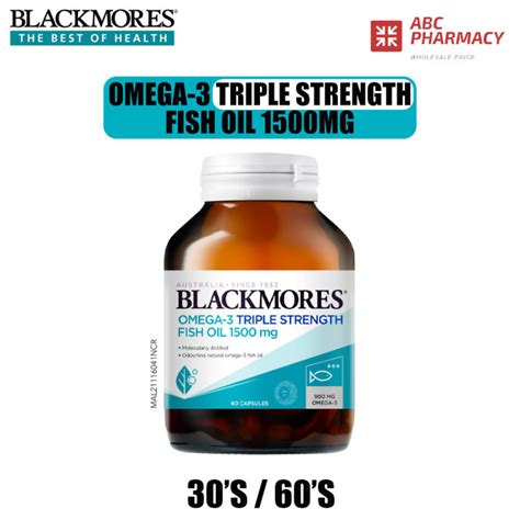 Blackmores Omega 3 Triple Strength Fish Oil 1500mg 30s60sexp082025