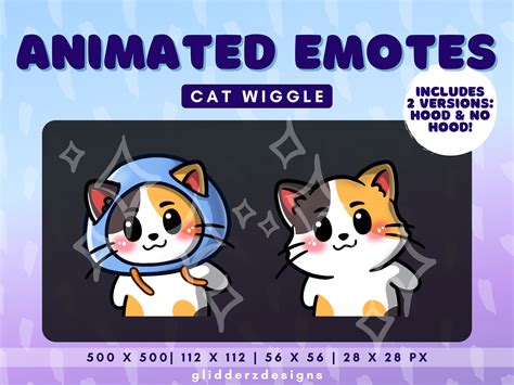 Wiggle Animated Twitch Emote Calico Cat Wiggle Emote Twitch Etsy