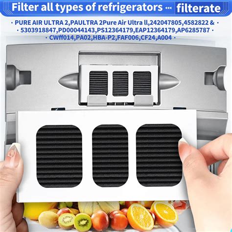 Deliqiba For Pureair Ultra 2 Pure Air 5 Pack For Paultra2 Refrigerator
