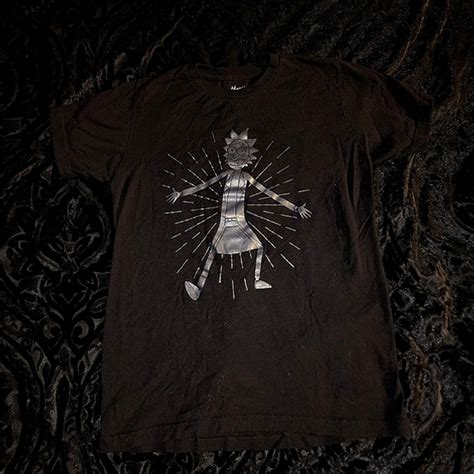 Hot Topic Shirts Small Rick And Morty Holographic Shirt Of Rick Sanchez Poshmark