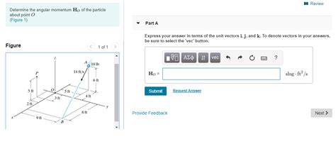 Solved Review Determine The Angular Momentum Ho Of The