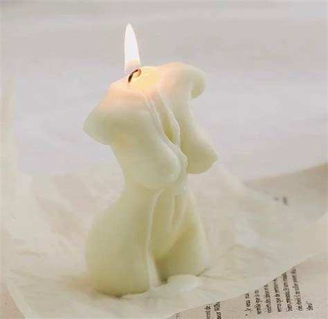 Female Body Candle Goddess Venus Naked Women Home Decor Lady Bust Curvy Body Candles Soy Candle