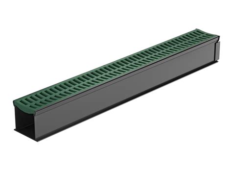 Rain Drain™ Trade 1m Complete With Heritage Green Plastic Grate