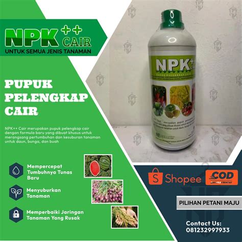 Jual Pupuk Pelengkap Cair NPK Cair Kemasan 1 Liter Shopee Indonesia