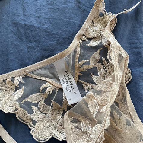 Bluebella Lingerie Set In Beige Pink Floral Design Depop