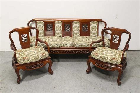 3 piece Chinese rosewood living room set