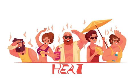 Calor Dibujos Animados Composición 31983671 Vector En Vecteezy