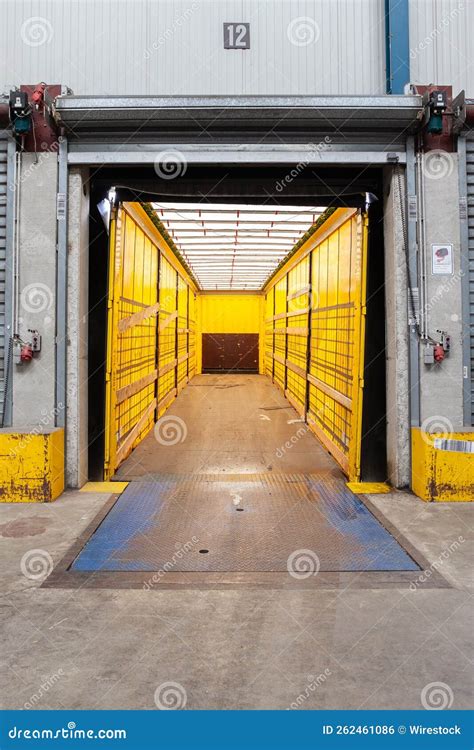 Loading Dock Container Terminal At The Port Of Hamburg Editorial