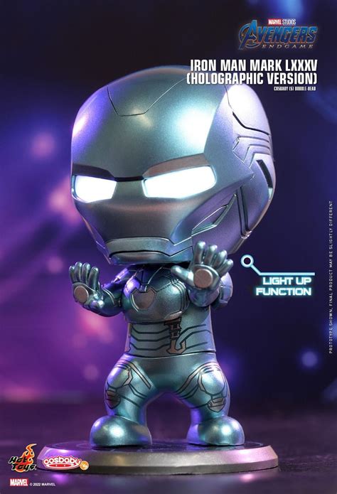 Iron Man Mark LXXXV Holographic Avengers Endgame Cosbaby Hot Toys Bobble Head Walmart