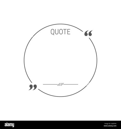 Circle Quote Box Frame Texting Quote Box Blank Template Quote Text