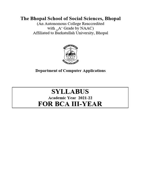 Bca III Year 2021-22 | Download Free PDF | Method (Computer Programming) | Computer Security