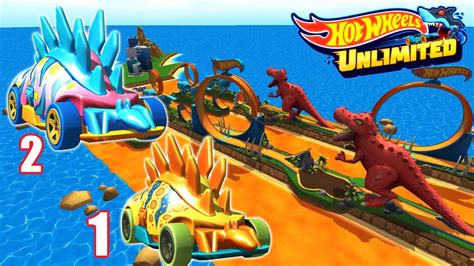 HOT WHEELS UNLIMITED 2 Dino Theme Jurassic Mood Part 116 YouTube