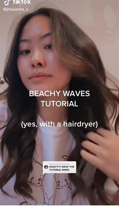 Beachy Waves Tutorial Hairdryer In 2024 Beach Waves Hair Tutorial